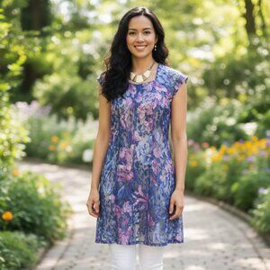 Eclectic Lace Festival Rave Dress Purple/Blue Size 6